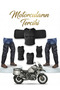 2-Piece Motorcycle Thermal Insulated Rider Protection Vest and Protective Knee Pads, Rain Pants - 3