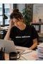 Funny Written I'M Delirious in My Mind Printed Black Unisex T-Shirt