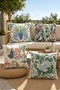 Leopard and Flower Patterned 4-Piece Throw Pillow Cover Set - 2