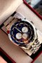 Men's wristwatch steel band 2 years warranty waterproof boxed