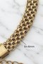 Steel Weave Chain Bracelet 6 mm Gold Color |   Anti-Tarnish, Men'S, 2 Year Warranty - 2