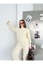 Women's Knitwear Double Set Turtleneck Long Sleeve Sweater Spanish Flared Pants Stylish Casual Combination - 3