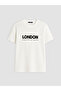 Two Mt Shop Quality Lcw Vision Ecru Combed Cotton Printed Standard & Regular Short Sleeve Women's T-Shirt - 5