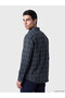 Esvab • Modern & Distinctive Standard Fit Checkered Embroidered Men's Shirt - 3