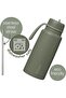 1L Insulated Bottle with Flip Lid, Triple Layer Insulation Keeps Drinks Cold for 46 Hours, Flip Lid for Easy - 2