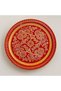 Single Copper Coffee Presentation Tray – Handcrafted Patterned Turkish Coffee Serving Plate - 5