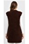 Women's Soft Textured Gold Buttoned Long Knit Vest with Pockets - 5