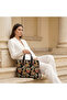 Valley Ethnic Pattern Strap Tablet Computer Notebook Laptop Bag Black - 8