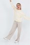 Girl's Suit - Double Face Fabric - Wide Leg Pants 12756Blt - 2
