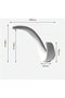 Bathroom Sink Faucet Waterfall New Modern Design White Color Imported with 7 Years Warranty - 6