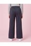 Senior Girls Navy Wide Leg Pants With Front Seam - 4