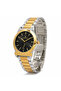 Minimal Men's Watch – 40mm Black Sunray Dial, Small Seconds Sub-Dial, Quartz Movement - 2
