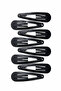 6-Piece Black Color Practical Hair Clip Set Ideal for Daily Use