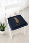 Leopard Figured Minimal Patterned Fringed Zippered Chair Cushion - Modern Home Decor with Tassels - 2