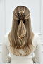 Transparent Brown Large Size Hair Clip Clasp Clip Women's Accessory - 2