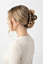 Large Size Brown Tortoise Pattern Hair Claw Clip - 3
