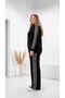 Women's Plus Size Long Sleeve Hooded Leopard Detailed Tracksuit Set 8284-26 - 2