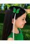 Green Color Butterfly Figured Illuminated Side Buckle