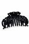 Black Knitted Patterned Oversized Hair Clip Claw Clip Women's Accessory