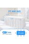 Table Skirt for Rectangle Tables 6ft, White Table cloth Cover - 4