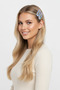 Blue and Pink Patterned Acrylic Hair Clip Set 2 Pieces - for Daily and Special Occasions - 4