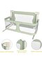 Baby Bed Safety Rail Guard, Foldable Adjustable Bedside Barrier with Breathable Mesh, Protective Bed Fence for Toddlers and Children, Sturdy Frame, Easy Installation, Space-Saving Design, Pink Finish - 2