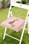 Pink Bow Leopard Figured Fringed Zippered Chair Cushion - Tufted Patchwork Kitchen Decoration - 2