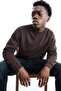 Men's Regular Long Sleeve Coffee Basic Sweatshirt - 2