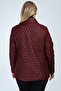 Women's Burgundy Quilted Coat - 5