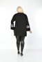Black Chiffon Zebra Detailed Flounce Sleeve Blouse - 6