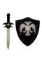 Wooden Double-Headed Seljuk Shield and Sword
