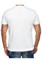 Baskili Beyaz T-shirt - 4