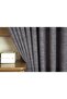 Linen Dark Blue Background Curtain 1-2,5 Medium Tight Pleat 150x260 cm - 2