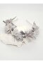 Melkady 284 - Mini Bow Crown with Pearls and Flowers, Maternity Crown, Special Occasion Crown