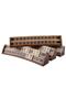 Burl - Wooden Mosaic Embroidered Oval Okey Tk - 3