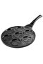 Cast Iron Granite Coating Emoji Pancake Pan Pancake Black 28cm - 2