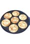Cast Iron Granite Coating Emoji Pancake Pan Pancake Black 28cm - 3