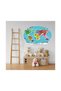 Educational Colorful World Map Atlas Children's and Baby's Room Wall Sticker