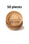 Brown Round Airfryer Baking Paper Greaseproof Paper for Air Fryer 16 cm - 2