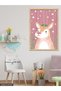 Stars and Cute Animals One-Piece Wooden Framed Painting - 3