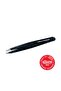 Slant Tweezer Dusted Onyx - Sparkling Black Onyx Tweezer