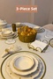 3-Piece Set Matte Gold 6-Piece Supla Square Napkin Holder Round Bread Basket Kitchen Set - 2