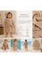 Hooded Bathrobe for Girls and Boys, 100% Cotton, Muslin, Color Options Available - 4