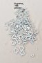 Oya Evening Dress Bracelet Necklace Plexi Metallic Plastic Sequins Silver Color 8 Grams 100 Pieces - Bnc511