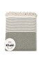 Cotton Non-Slip Wicker Woven Sofa Cover (180X220) - Khaki Green