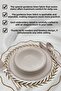 6 Pieces Gold Embroidered American Service-Supla Set - 3
