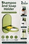 Non-Perforated Adhesive Shampoo Bottle Hanger Set of 2 |   Wall Mounted Liquid Soap Dispenser