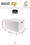 3-Piece Storage Box with Lid 20 Lt Multi-Purpose Organizer Bathroom Kitchen Cabinet Organizer - 4