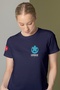 Navy Blue Umke Crew Neck T-Shirt Unisex - 5