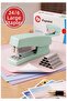 Light Green Stapler 24/6 1 Piece Fixpoint P-4529 Pastel Colors Large Stapler and Wire 15